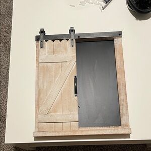 Rustic Sliding Barn Door Chalkboard
